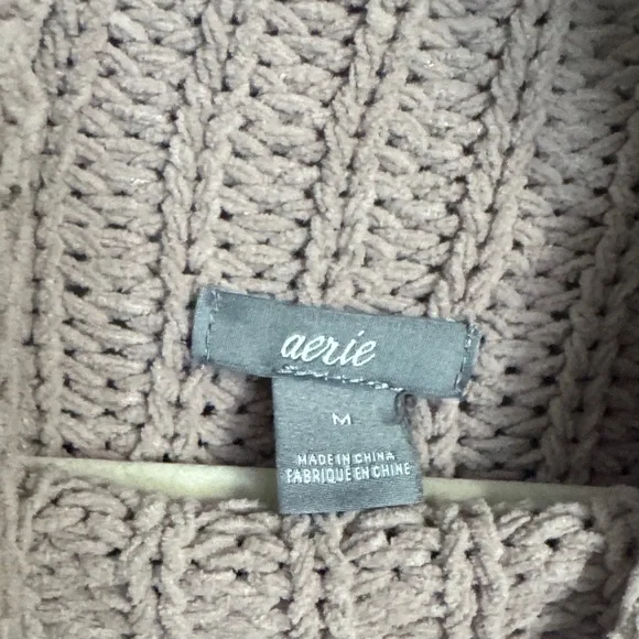 Aerie Women's Cowl Neck Sweater in Soft Mauve - Picture 2 of 3